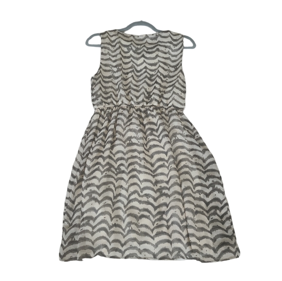 EUC Rachel Kate Women’s Sequin collar short sleeve stripped wave pattern Dress - Picture 5 of 11